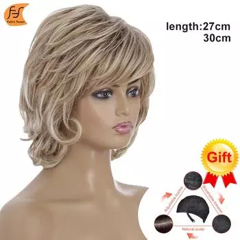 Европейский и американский женский парик из химического волокна, покрывающий голову