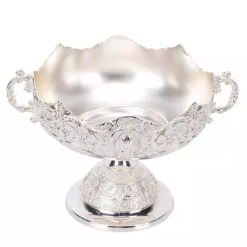 Европейский поднос для фруктов из цинкового сплава, чаша с украшениями в стиле ретро для хранения конфет
