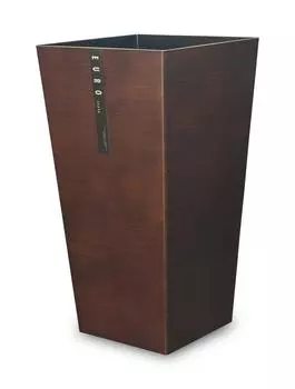 Европейский пылесборник L квадратный темный деревянный мусорный бак с текстурой под дерево стильный кухонный мусорный бак без крышки тонкое квадратное ведро без крышки мусорное ведро Tatsunosuke Hashimoto