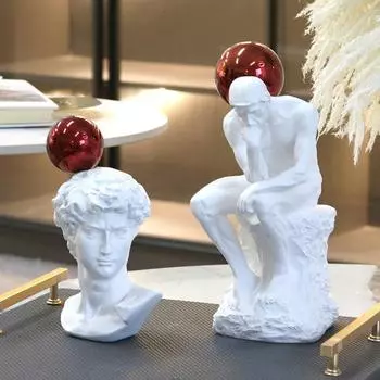 Европейский Ренессанс Персонаж Шар Скульптура Украшения Модель Номер Отель Искусство Аватар Украшения Комбинированные Украшения