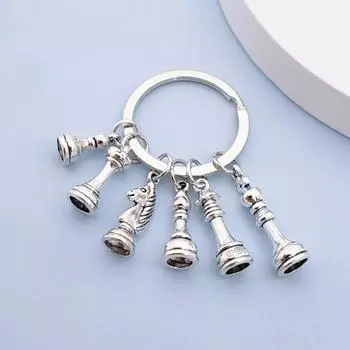 Европейский ретро шахматный брелок-подвеска креативный брелок для ключей в виде сумки для автомобиля подарок любителю шахмат