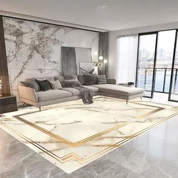 Европейский роскошный большой ковер для гостиной, мраморный абстрактный ковер, моющийся, украшение для спальни, коврики для гардероба, нескользящий коврик для гостиной 60x90cm door mat