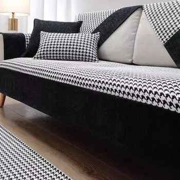 Европейский роскошный черный чехол для дивана для гостиной, всесезонный универсальный диван, подушка, чехол для дивана, полотенце, подушка для сиденья, разные размеры 70x50cm 1pcs