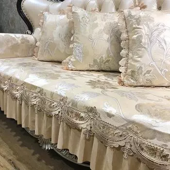 Европейский шенилл жаккардовый чехол для дивана роскошное украшение для гостиной полотенце для дивана Four Seasons универсальный нескользящий чехол 50x60