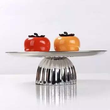 Европейский современный светлый роскошный поднос украшение скандинавский поднос для хранения фруктовая тарелка отель вилла гостиная модель украшение комнаты