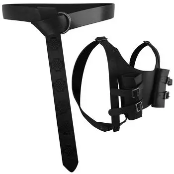 Европейский средневековый викинг ренессанс ножны костюм кожаный ремень реквизит YD-36 Black