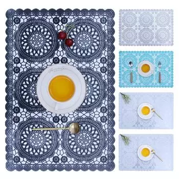 Европейский стиль, антимасляные пятна, подставка для столовых приборов, цветы, ретро ПВХ, изоляционные прокладки, кухонные принадлежности