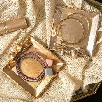 Европейский стиль бант лоток для хранения смоляной настольный орнамент настольная золотая организация всякие мелочи аксессуары