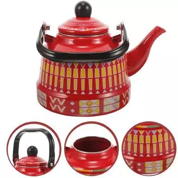 Европейский стиль чайник для воды ручной работы старинный колокольчик чайник кувшин для воды на открытом воздухе 1.1L-Style 6