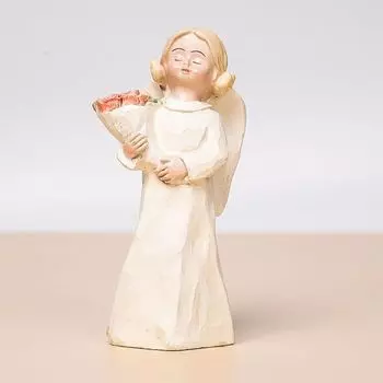 Европейский стиль Девушка Искусство Эльф Статуя Ангела Мультфильм Ручная работа Голубь Фигурки Ангела Резные смоляные украшения Феи Офис
