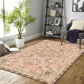 Европейский стиль Гостиная Большой ковер Удобная спальня Кровать Одеяло Домашний диван Стол Коврик Винтажный гардероб Ковер 1200MMX1600MM