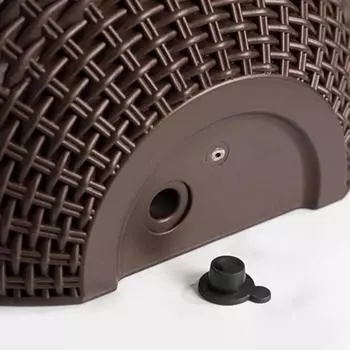 Европейский стиль имитация ротанга настенный полукруглый цветочный горшок для цветов полукруглый настенный цветочный горшок для балкона для дома на открытом воздухе белый