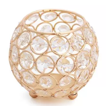 Европейский стиль, круглый кристалл, ящик для хранения кистей для макияжа, органайзер для ювелирных изделий