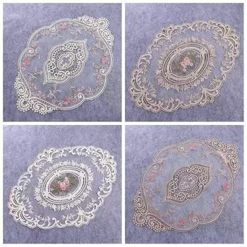 Европейский стиль Обеденный стол Противоожоговые теплоизоляционные подставки под тарелки Украшение стола Подставки для стола white 3