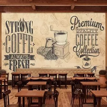 Европейский стиль ретро ностальгические обои кофейня фреска ресторан фон настенный декор 3d обои 200 cm(W) x 140 cm(H)