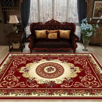 Европейский стиль роскошный большой ковер в гостиной домашний декор нескользящий коврик для детей коврики для машинной стирки гостиная офис 60x90cm 23.6x35.4in