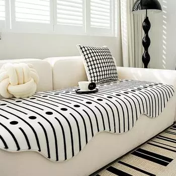 Европейский стиль в современном стиле с имитацией кроличьего меха Four Seasons Универсальная диванная подушка специальной формы Универсальная нескользящая подушка для гостиной 90*90cm