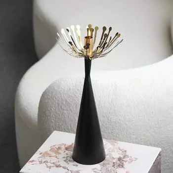 Европейский светлый роскошный подсвечник, креативное искусство, подсвечник в форме тычинки, романтический обеденный стол, украшения для ужина при свечах