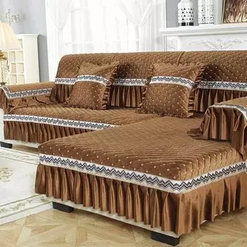 Европейский тканевый диван-подушка, четыре сезона, общий, нескользящий, простой, современный, для гостиной, домашний, чехол для дивана, украшение, 1 шт. 70x70cm 1pcs