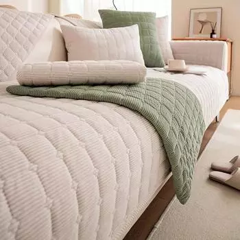 Европейский универсальный плюшевый чехол для дивана, полотенце, утолщенный стеганый чехол для дивана, нескользящий чехол для дивана, полотенце для дивана для декора гостиной 70x70cm 1pc