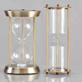 Европейский винтажный пустой флакон для песочных часов, стеклянные песочные часы ручной работы, креативные металлические песочные часы, сделай сам, домашний декор для рабочего стола, подарки