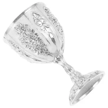 Европейский высококачественный стеклянный бокал для очков, изысканный ретро-украшенный старинный стиль, коллекция кубков из сплава цинка