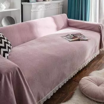 Европейское четырехсезонное простое диванное полотенце с кисточками, синельное одеяло для дивана с защитой от кошачьих царапин, кожаная подушка для дивана 180x130