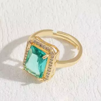 Европейское и американское квадратное ожерелье Женское ретро придворный стиль Модное ожерелье Серьги Кольцо Набор из трех предметов