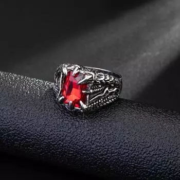 Европейское и американское новое мужское властное ретро кольцо с когтем дракона, модное кольцо 14