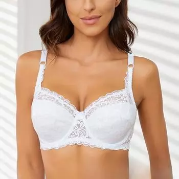 Европейское и американское женское нижнее белье, топ больших размеров, бюстгальтер с мягкой чашкой, кружевной бюстгальтер с тонкой чашкой, регулируемое удобное нижнее белье 80CD