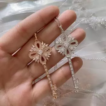 Европейское высокое ювелирное искусство, стерлинговое серебро 925 пробы, полный бриллиант, кулон в форме снежинки, женское ожерелье, модный рождественский подарок 55cm