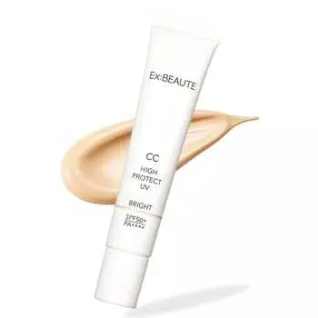 Ex Beaute SPF50+ Makeup Base CC Cream Made in Japan CC High Protect UV 30g Bright Color BB Cream Foundation No UV Absorber Beauty Ingredients