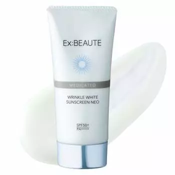 Ex Beaute SPF50+ PA++++ Сделано в Японии Солнцезащитный крем против морщин Белый солнцезащитный крем Neo 50 г