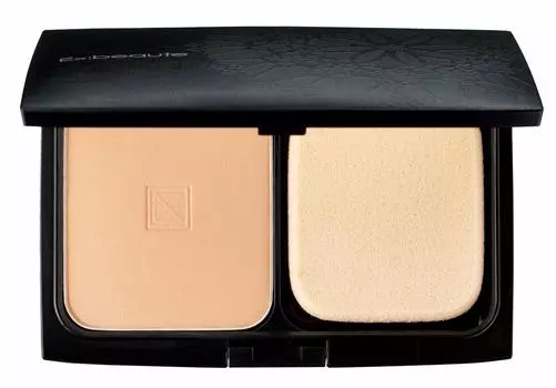 Ex Beaute Vision Foundation Powder Silk Type Ocher 01 (Refill) With sponge/Beige