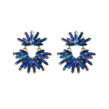 Exaggerated Earrings With Women s Personality Full Of Diamond Alloy And Sparkling Earrings Exuding A Sense Of Luxury One Size