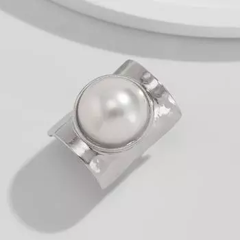 Exaggerated Joint Ring Inlaid Pearls Women s Jewelry Delicate Wide Ring Party