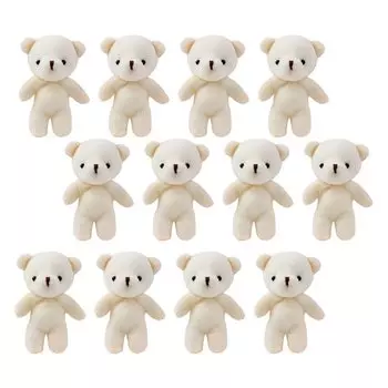 EXCEART 12 Mini Teddy Small Bouquet Mini Perfect for Plush Beige Bears, Bears, Ornaments, Dolls, Graduations, Valentine s Day, Birthdays, Weddings,