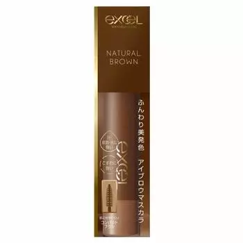 excel Color on Eyebrow CO01 (Natural Brown) Eyebrow Mascara