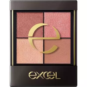 Excel Excel Real Close Shadow Cx02 Waffle Robe Nuance Color Палитра теней для век 4 цвета 3 текстуры Глянцевый Lame Matte Cx02 Waffle Robe