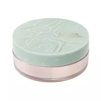 excel Extra Rich Powder 01 Pink Pearl в яркой и мягкой матовой пудре для лица Stretch Net 24 (Персиково-бежевый)