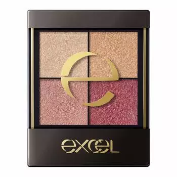 excel Real Close Shadow CS13 Palette Eye Shadow (Excel) (Ruffle Mauve)