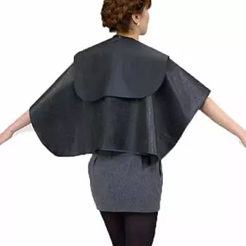 EXCEL Ultra Back Shampoo Cloth Black Body (: Width) 90 x (Length) 90 x (Neck) 32~52 cm/Water cut section (: Width) 43 x (Length) 28 cm