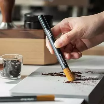 Отличная антикоррозийная чистая алюминиевая универсальная щетка для кофемашины, аксессуары для кофейни, щетка для кофемашины B