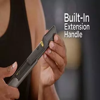 Отличная электробритва, прочный металл, защита от царапин чёрный