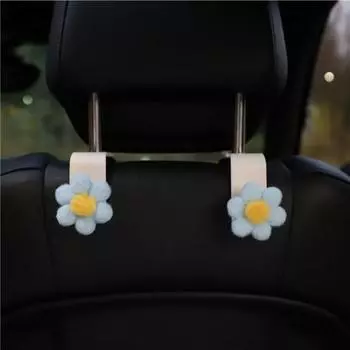 Excellent Strong Load-bearing Lightweight Car Hanger Universal Sunflower Bow Seat Hook for Vehicle