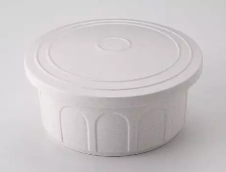 Exclusive Chateau Doll Ohitsu Far Infrared Ceramics Rice Storage Container 3 Cups Made in Japan [Amazon Brand] (White)