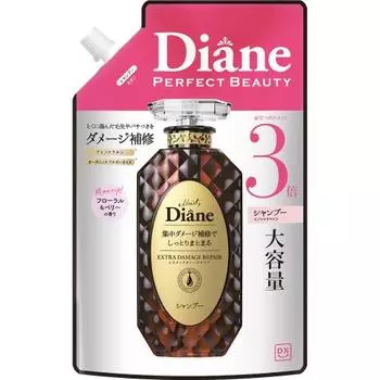 [Exclusive to .co.jp] Diane Diane [Large Capacity] Shampoo Damage Repair Floral & Berry Scent DX Extra Damage Repair Refill 1000ml