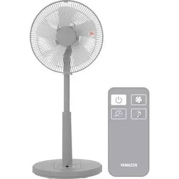[Exclusive to .co.jp] Yamazen Electric Fan, Living Room, with Remote Control, Automatic Left/Right Swing, 3 Levels of Air Volume Adjustment, Timer Fun