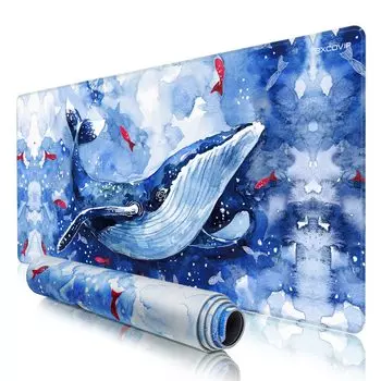 excovip mouse extra large XXL90X40 игровая мышь клавиатура совместима с лазерной оптической прочной 14683 накладкой, см, накладка, нескользящая накладка, офисная, тканевая, и