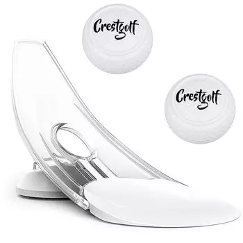 EXDUCT Golf Putting Practice Equipment Ball Set of 2 Putter Indoor Flat Shape Putting Practice Compact